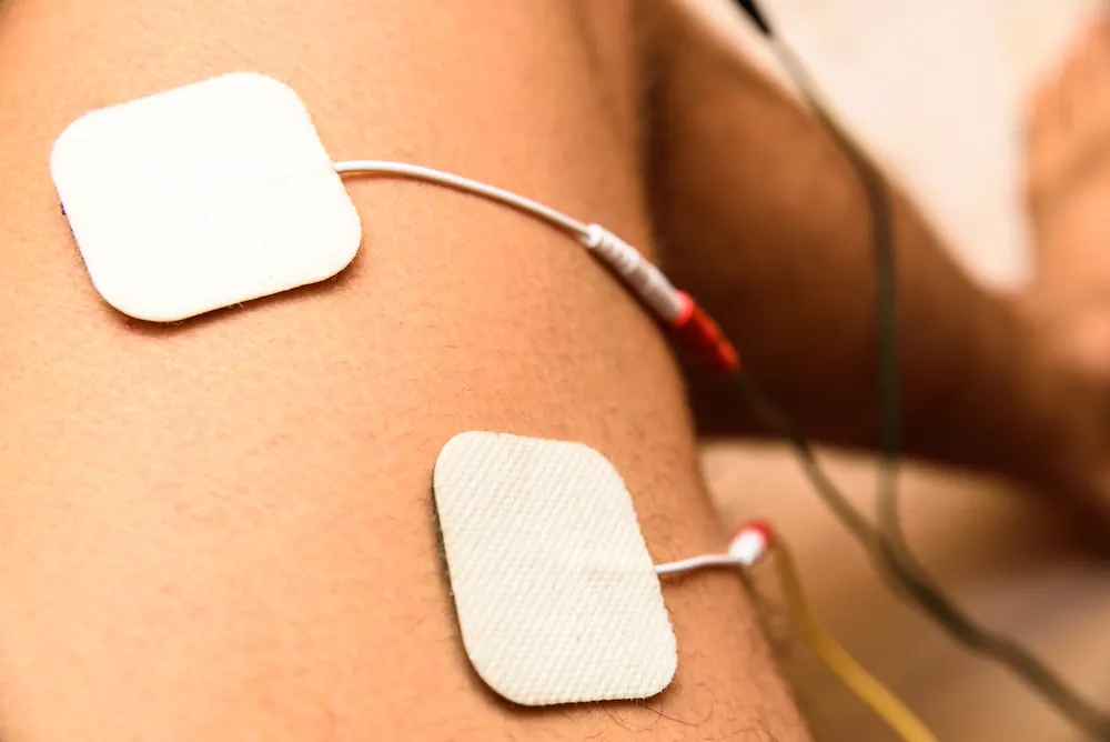 electro therapy on a back